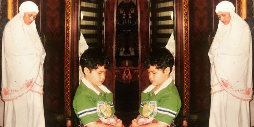 Foto Dul Jadi Imam Salat Maia Estianty Panen Pujian