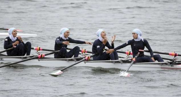 Aksi Memukau Atlet Berhijab di Asian Games 2014