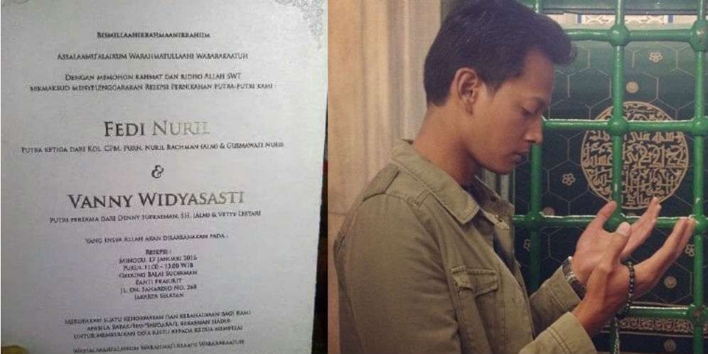 Sebar Undangan Menikah, Fedi Nuril Mohon Doa