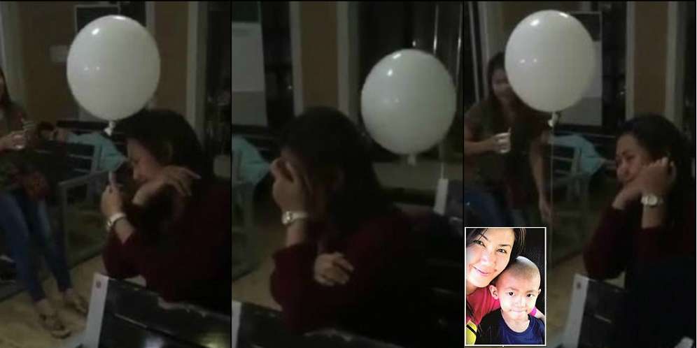 Heboh! 2 Balon Putih Diterbangkan Arwah Sang Anak Dekati Ibu
