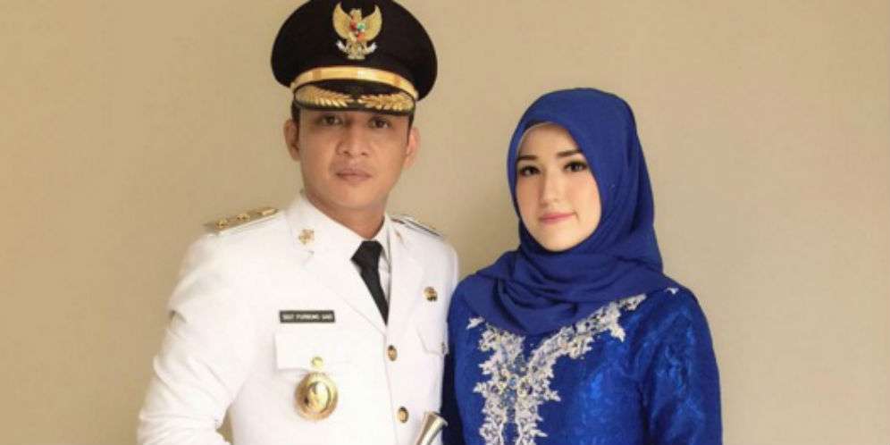 Pasha `Ungu` Resmi Wakil Walikota, Adelia Anggun Berhijab