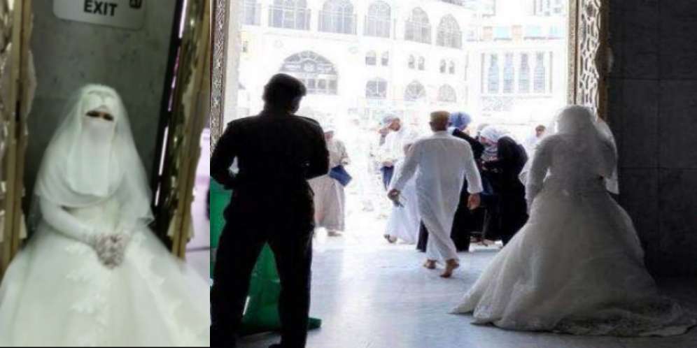 Pengantin Wanita Dilarang Masuk Masjidil Haram