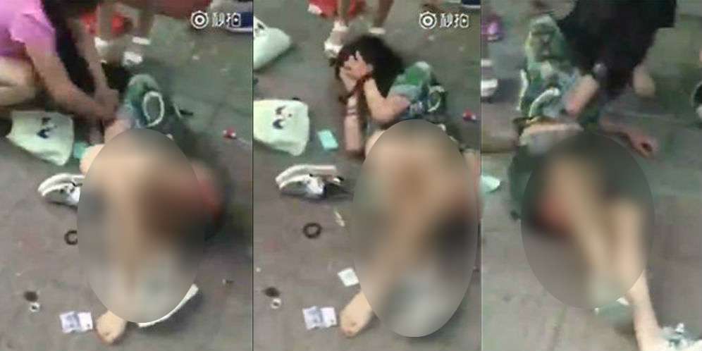 Jadi Selingkuhan, Cewek Ini Diserang Satu Genk Wanita