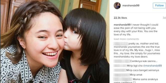 Bikin Nangis, Curhat Ciuman Pipi Sienna untuk Marshanda