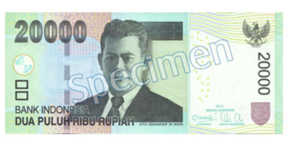 Pecahan Rp20.000, Rp10.000, dan Rp5.000