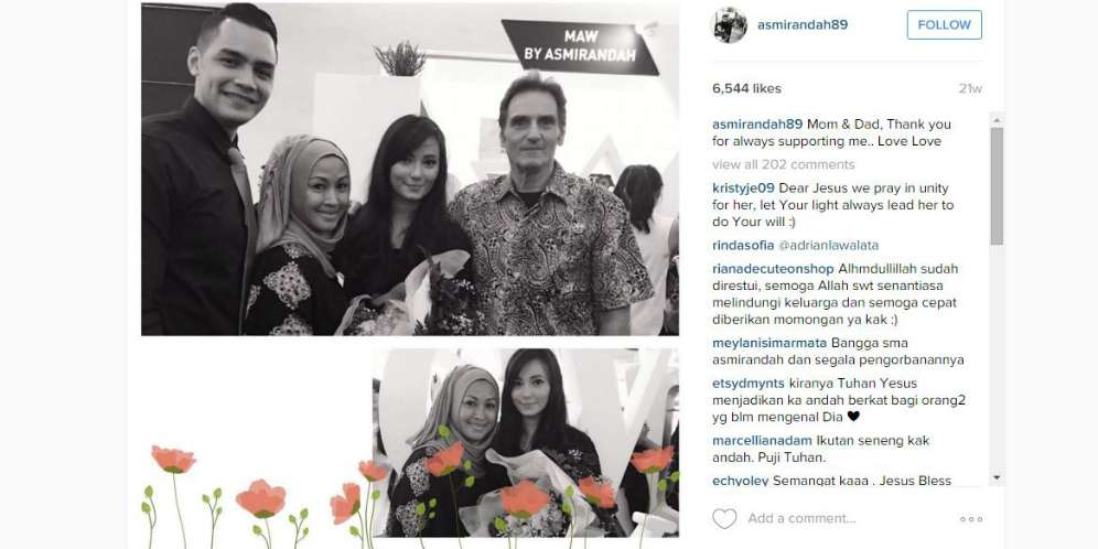 `Perdamaian` Asmirandah dengan Orangtua