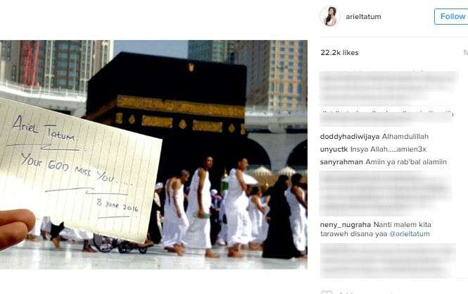 Ramadan, Ariel Tatum Ingin Ibadah ke Mekkah