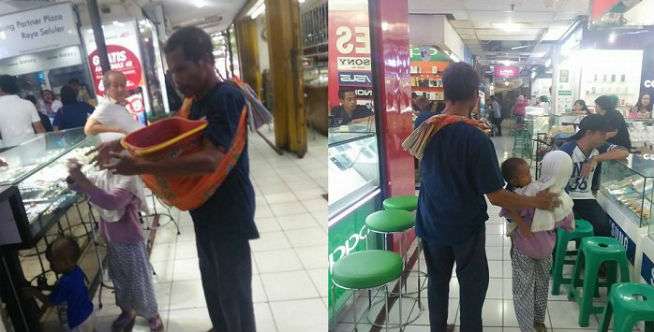 Ternyata Si Bapak Masuk Mall karena Ingin...