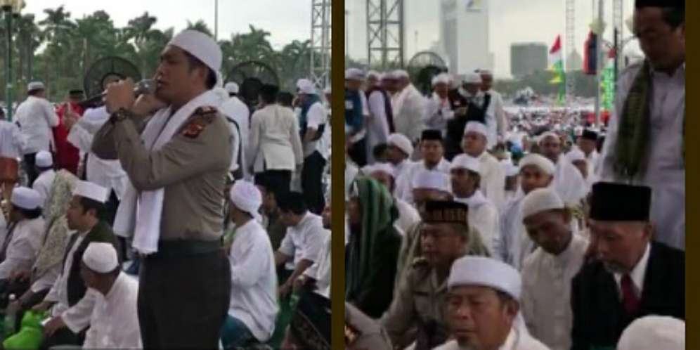 Allahu Akbar, Muazin Sholat Jumat di Monas Ternyata Kapolres