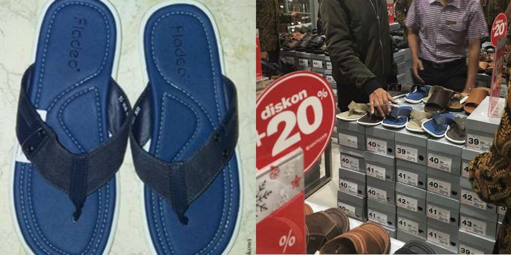 Setelah Payung Biru, Jokowi Pamer Diskon Sandal Biru