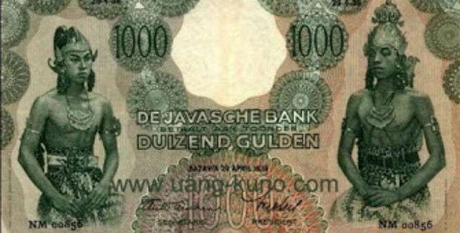 Uang Kertas 1000 Gulden Keluaran 1933-1939