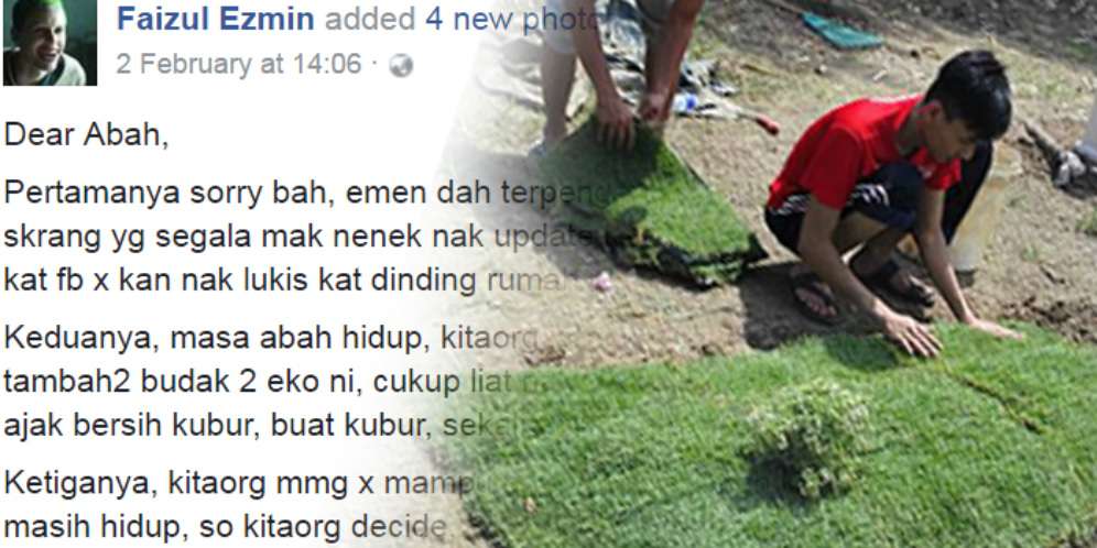 Biar Kubur Ayah Paling Hijau