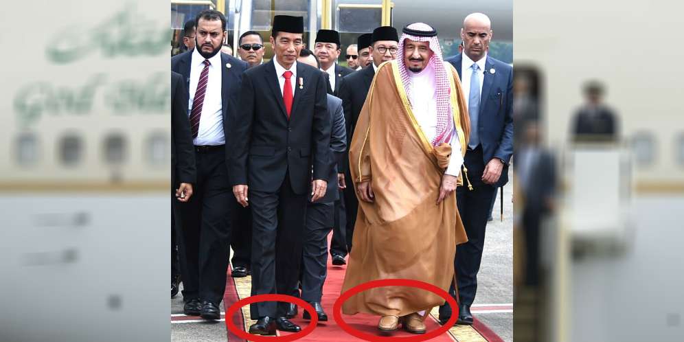 Lupakan Pangeran Tampan, Sepatu Raja Salman Kini Jadi Sorotan