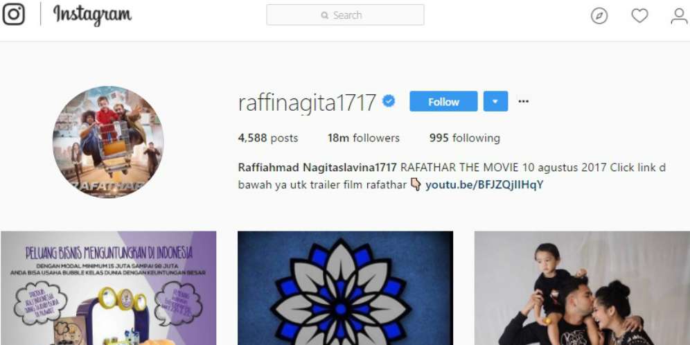 Akun @raffinagita1717 Punya Siapa?