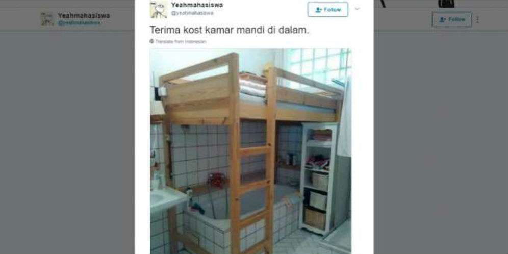 Netizen Heboh Lihat Foto Kamar Kos Ini, Apa yang Janggal?