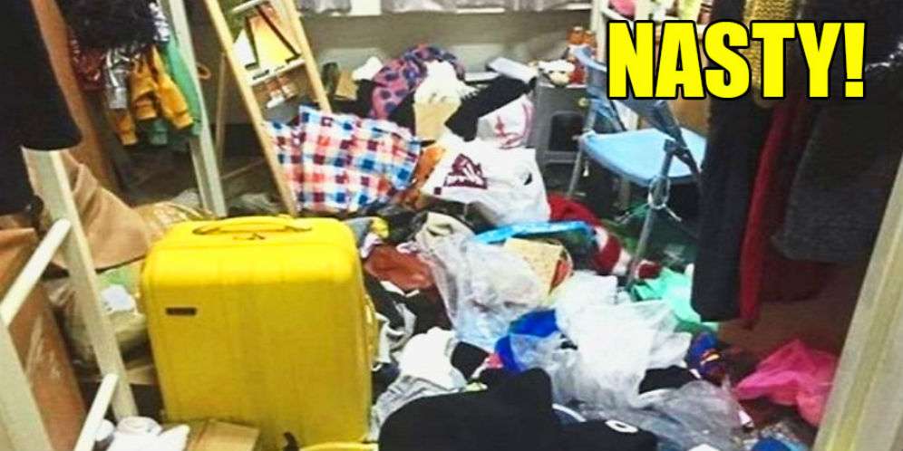 Baju Sampai Pembalut Berserakan
