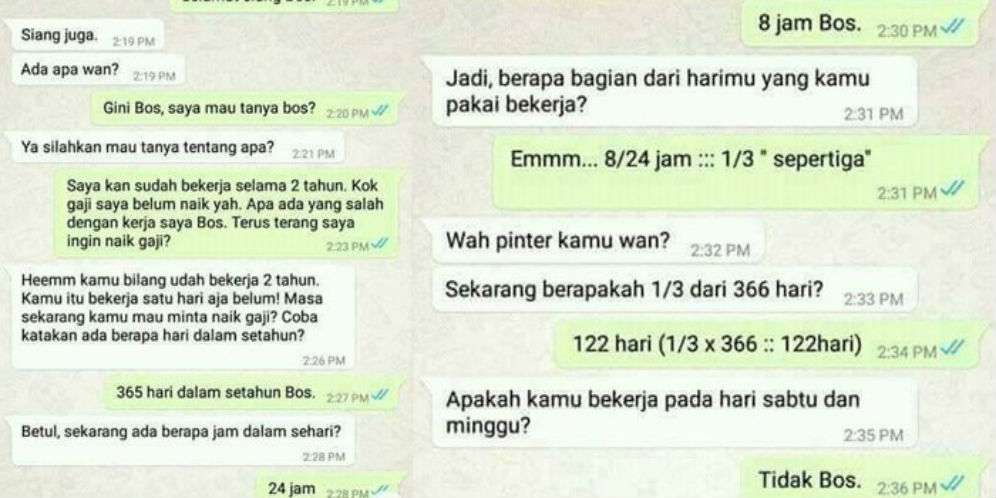 Minta Naik Gaji Sama Bos, Karyawan Ini Nge-Chat Pakai Capslock