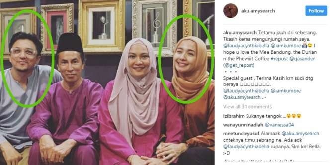 Amy Search Didatangi Laudya Cynthia & Kekasih