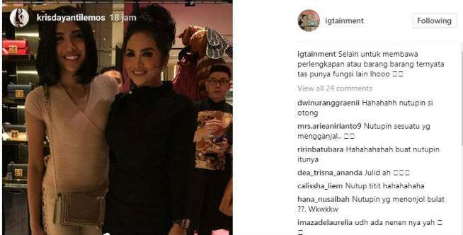 Tas yang Dikenakan Millen Jadi Sorotan