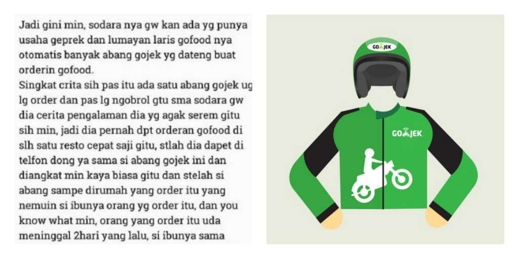 Merinding, Aplikasi Masih On Saat Order Ojek