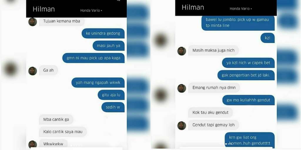 Percakapan Alay Driver Ojek dan Penumpang Ini Bikin Terpingkal
