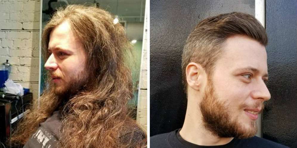 Pemilik Rambut Kusut Selama 14 Tahun Disulap jadi Ganteng Abis