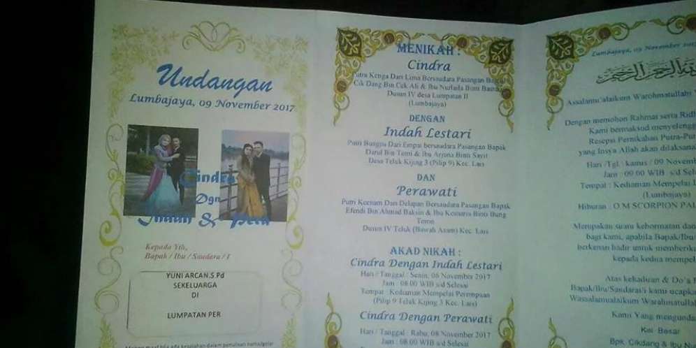 Dua Wanita yang Dinikahi