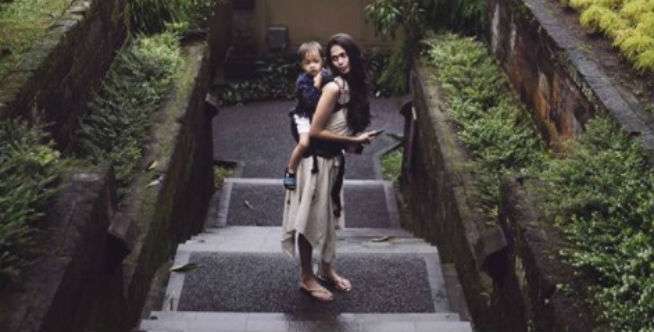 Asyiknya Main Air di Kamandalu Ubud
