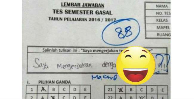 Begini Tulisan Si Siswa