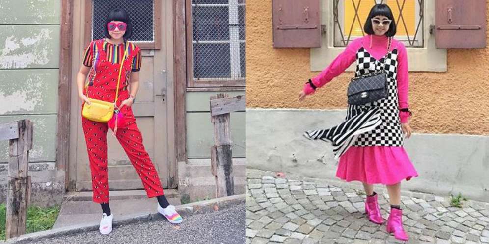 Trik `Mix and Match` Fashion Nyentrik Diana Rikasari