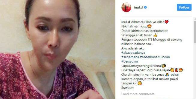 Netizen Heboh Lihat Gaya Makan Inul