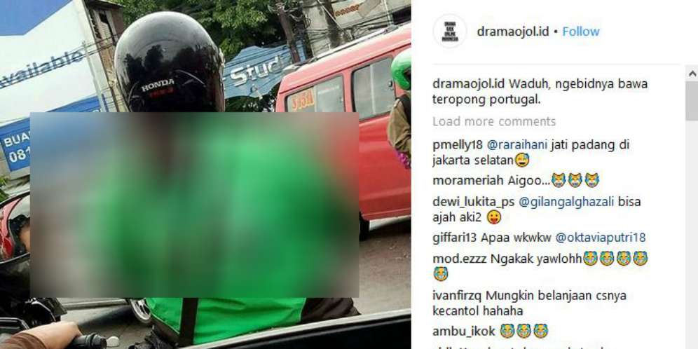 Gara-gara Benda di Belakang, Ojek Online Ini Bikin Ngakak