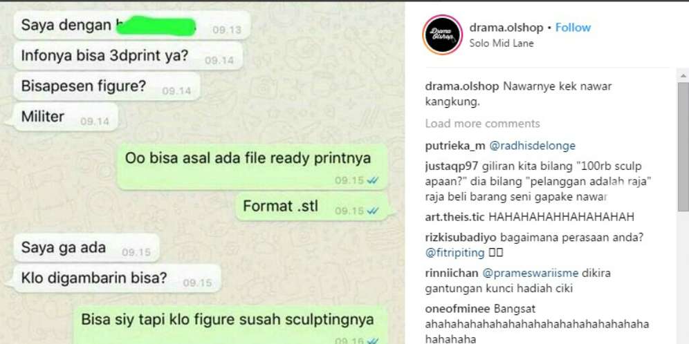 Ngakak Lihat Sketsa Sesuai Harga Tawaran
