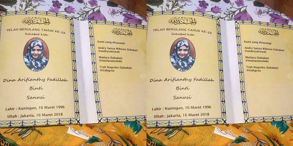 Bentuk Kartu Ulang Tahunnya Mirip dengan...