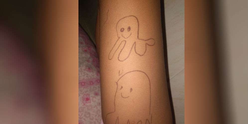 Si Adik Gambar Cumi, Ternyata Coretan Penampakan