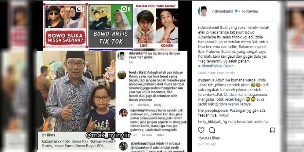 Kecaman Berbalas Sindiran