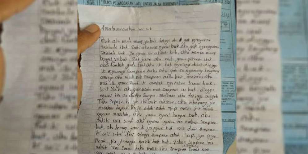Sang Ibu Menangis Baca Isi Surat Rowi