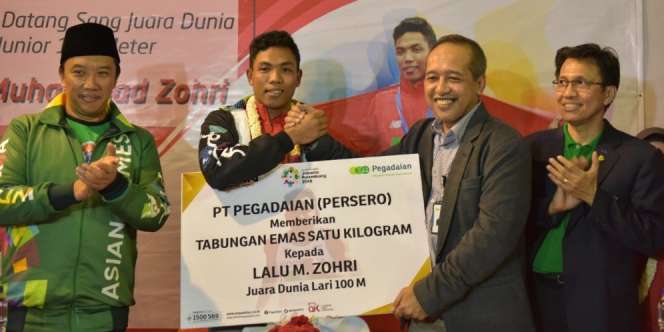 Setelah Rumah, Lalu Muhammad Zohri Dapat Bonus Emas 1 Kg!