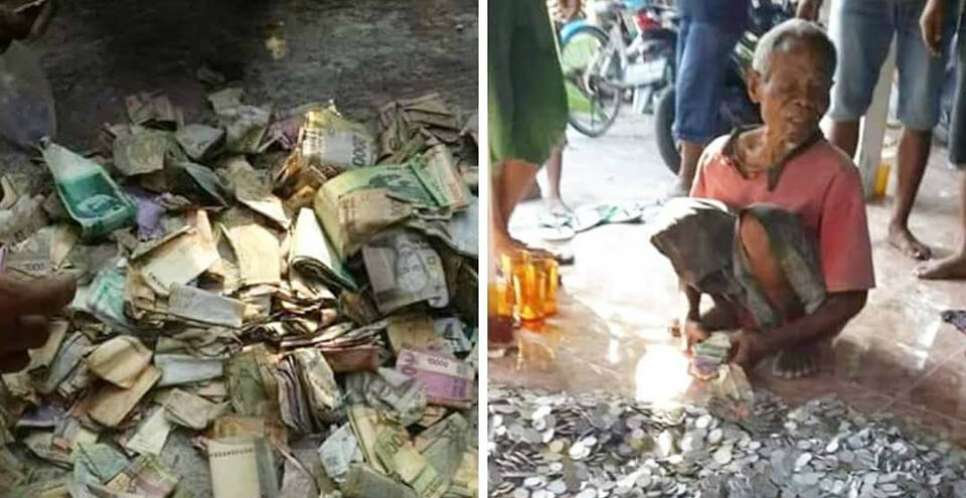 Uang Koin Sepanjang Teras Rumah