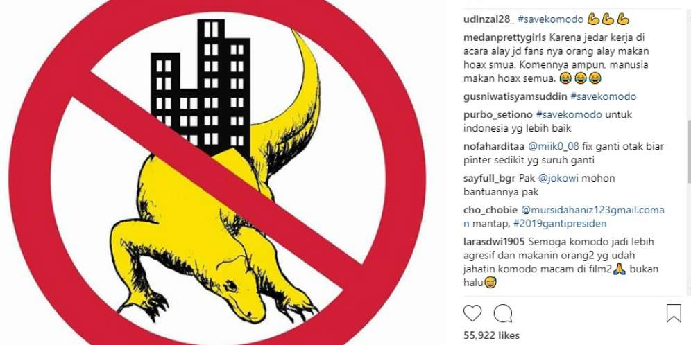 Warganet Gaungkan #Savekomodo Tolak Pembangunan di Taman Nasional Komodo