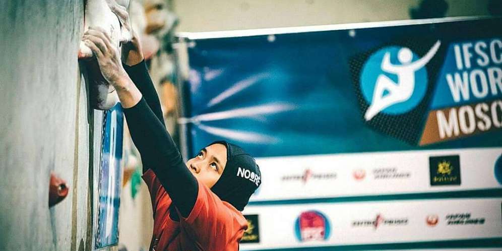 Aries Susanti, 'Spiderwoman' Berhijab di Asian Games 2018
