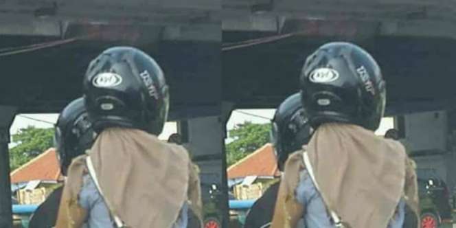 Foto Atas `Kerudung` Bawahan Celana Pendek Ini Bikin Heboh