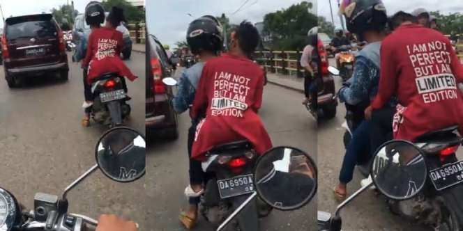 Video Dua Cowok Boncengan Manja, Warganet Kaget Lihat Kakinya