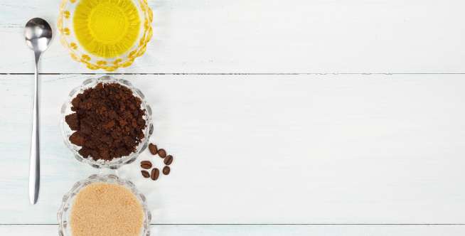 3. Kopi & grapeseed oil (Minyak biji anggur)