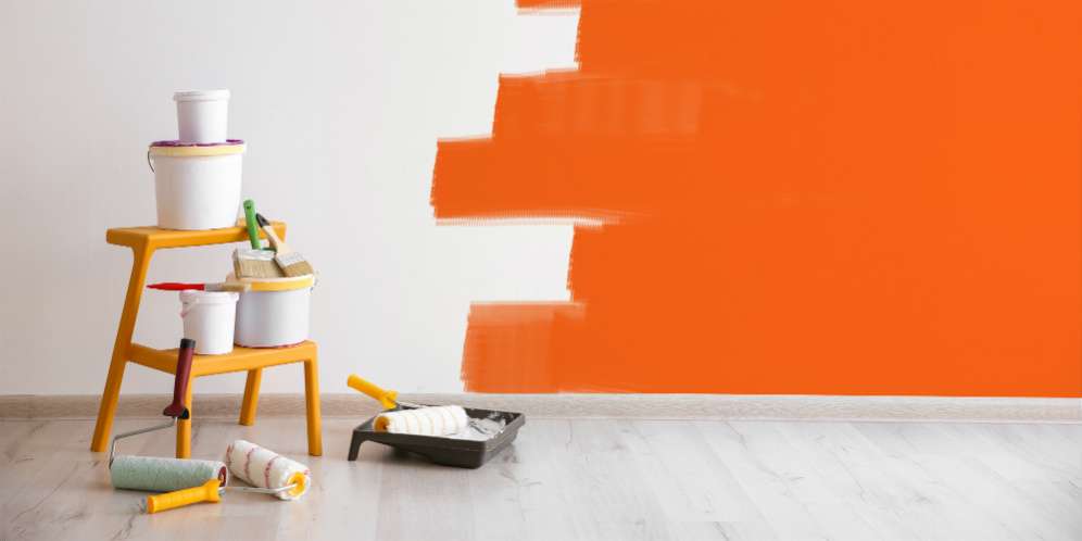 Efek Dinding Berkilau dari Cat Semi Gloss