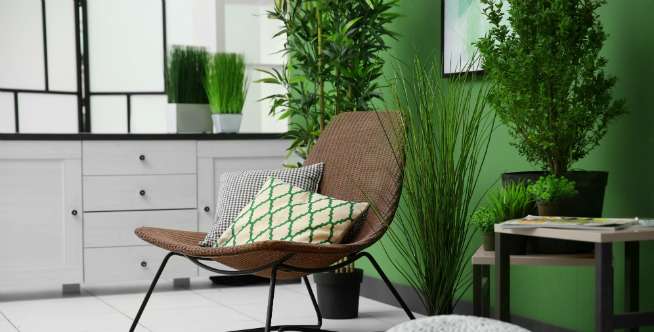 1. Tambahkan Tumbuhan Hidup di Setiap Ruangan