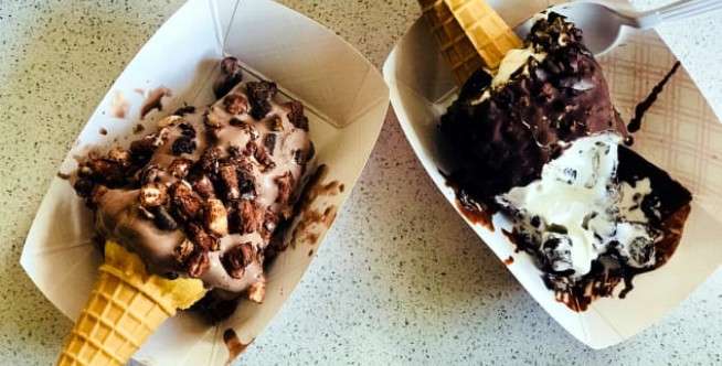 Es Krim Coklat Hot Fudge dari Big Guy Ice Cream