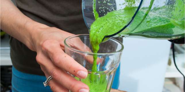 Jus Sayur dan Air Chia Seed