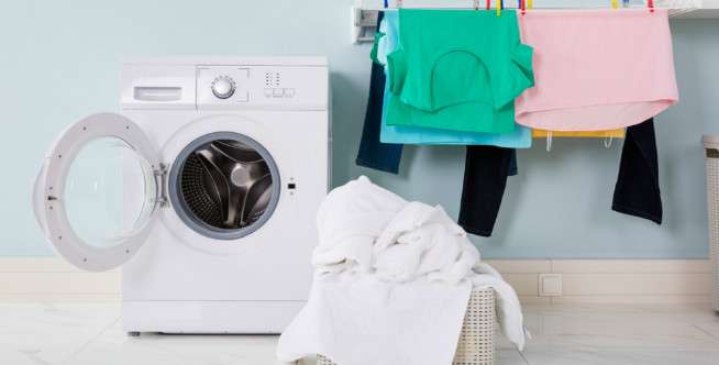 1. Cuci tabung bagian dalam mesin cuci