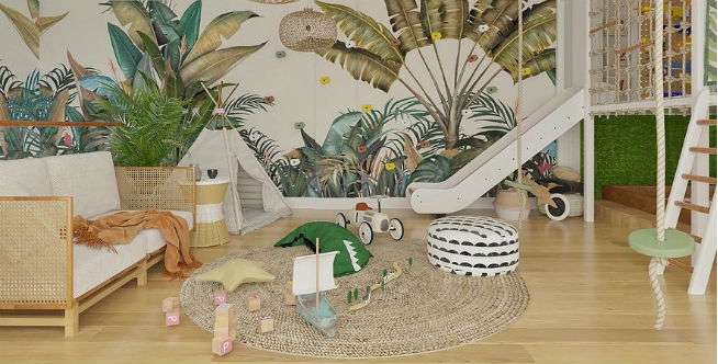 Desain Ruang Main Rafathar Mirip Playground di Mal